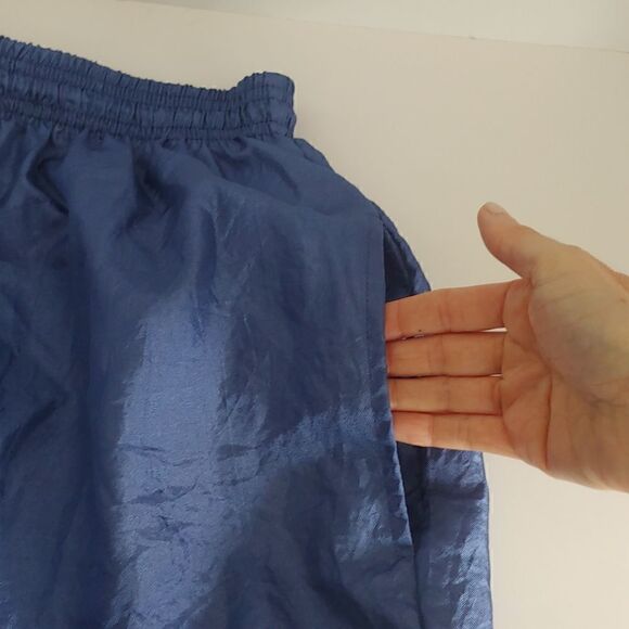 LA Gear Vintage Women's Jogger Nylon Wind Pants Blue Size M - Picture 6 of 7